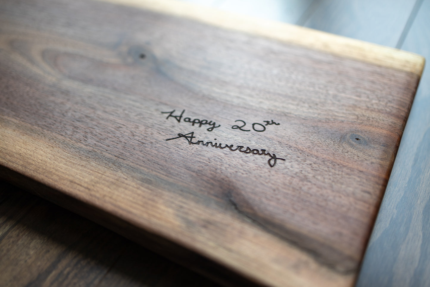 Custom Engraved Live Edge Cutting & Display Boards