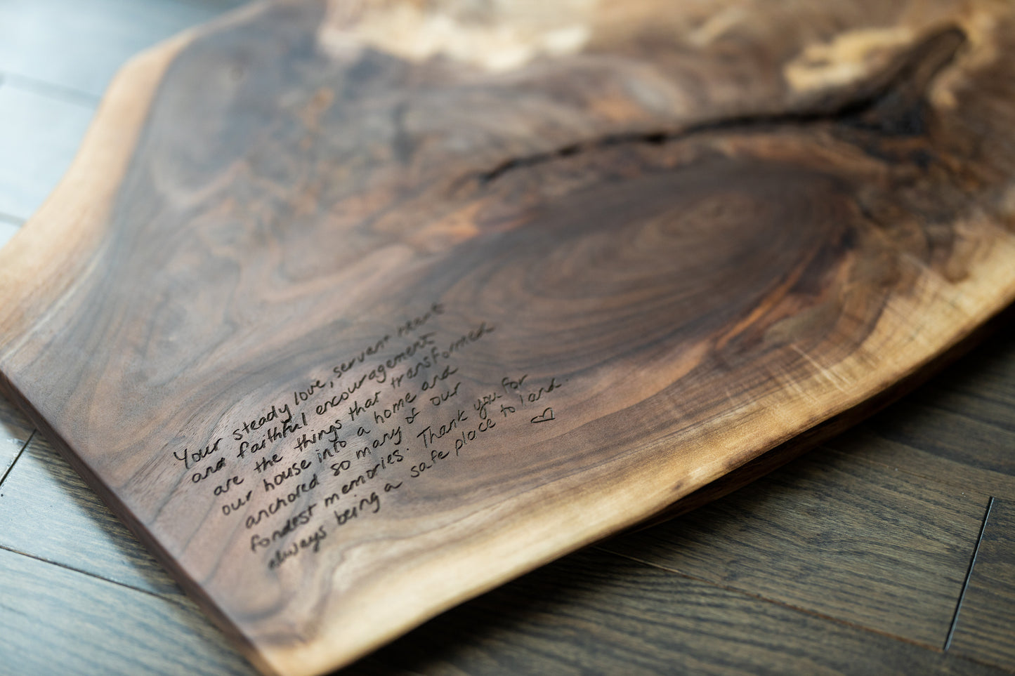 Personalized Cutting Board with Your Handwriting